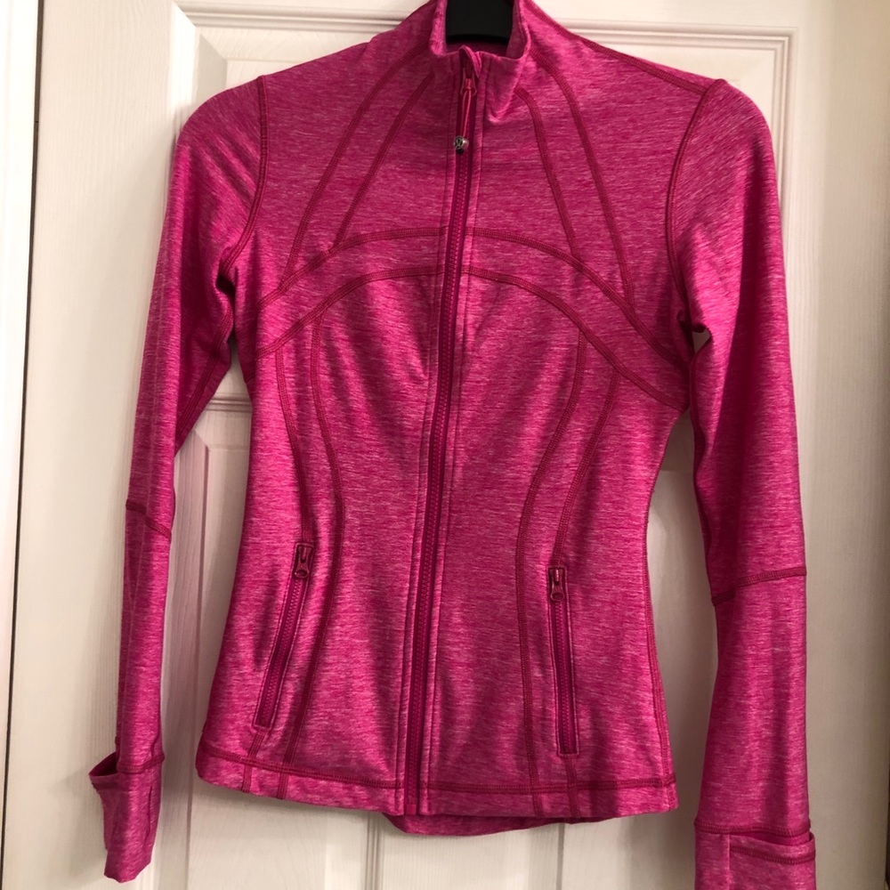Lulu lemon define pink jacket size 4